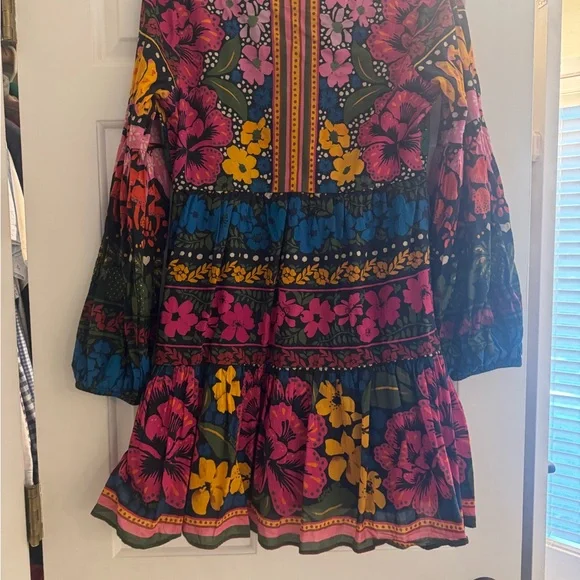 FARM Rio Pink and Green Floral Dress - Picture 5 of 8